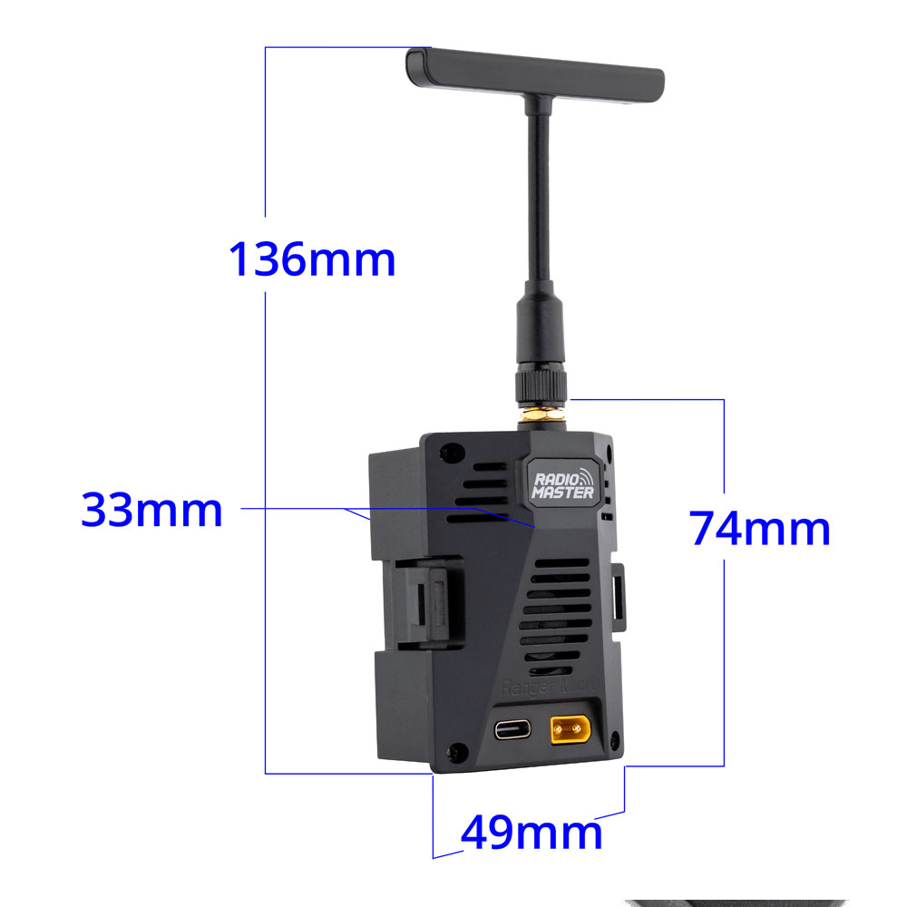 Boxer TX16S TX12 MKII için Rad - Radiomaster Ranger 2.4Ghz Elrs Module incelemesi ve fiyatı